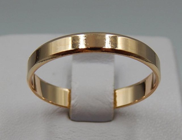 Обручальное кольцо из красного золота (32282278) 0