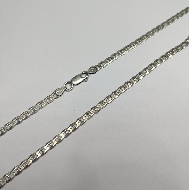 Серебряная цепь с плетением Морское якорное (33372198) 0