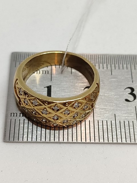 Кольцо из красного золота с бриллиантом (-ми) (27416955)  8