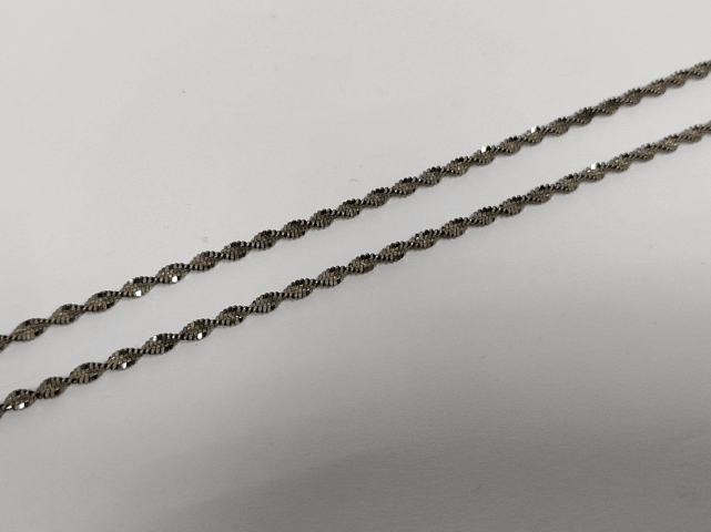 Серебряная цепь с плетением Фантазийное (33607298) 1