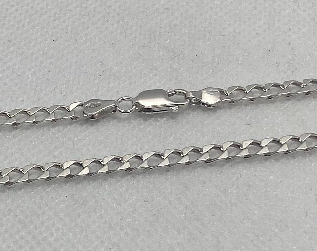 Серебряная цепь с плетением панцирное (31760757) 0