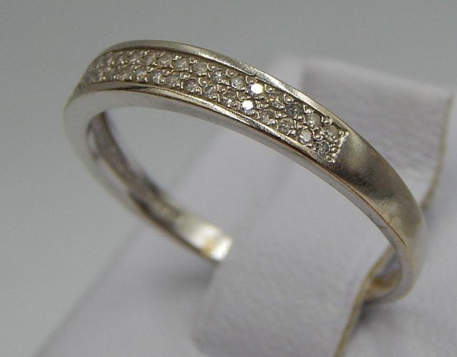 Кольцо из белого золота с бриллиантом (-ми) (30721100) 1