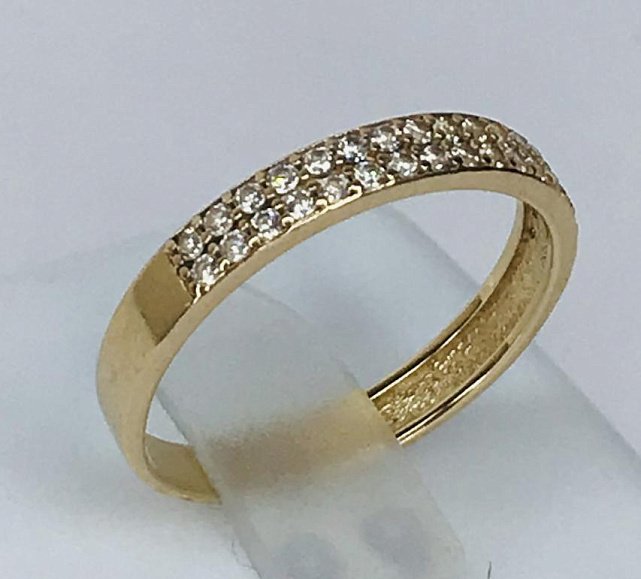 Кольцо из красного золота с цирконием (33563816)  1