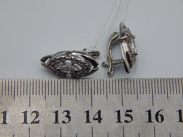 Срібні сережки з цирконієм (32931927) 4