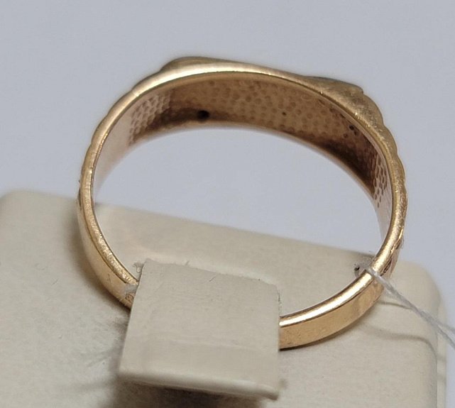 Перстень из красного и белого золота с цирконием (33726818) 2