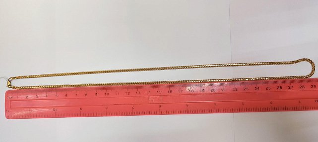 Ланцюжок з червоного золота з плетінням Колосок (33954879) 2