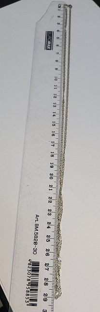 Срібний ланцюг із плетінням Равлик (33455815) 2