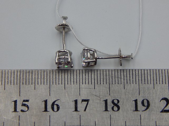 Срібні сережки з цирконієм (33032908) 3