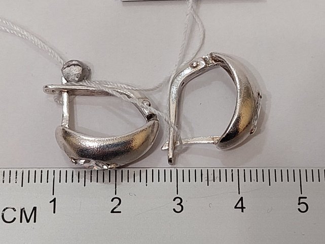 Срібні сережки з цирконієм (30513444) 3