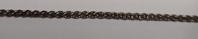 Серебряная цепь с плетением Колосок (32750137) 1