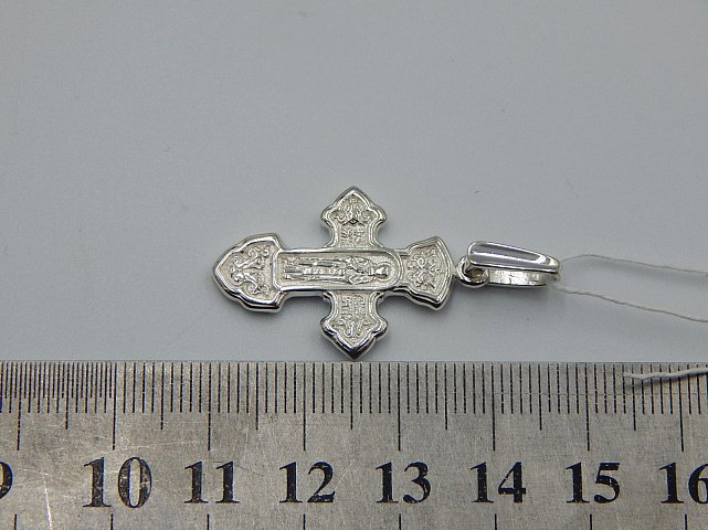 Срібний підвіс-хрест (32198602) 4