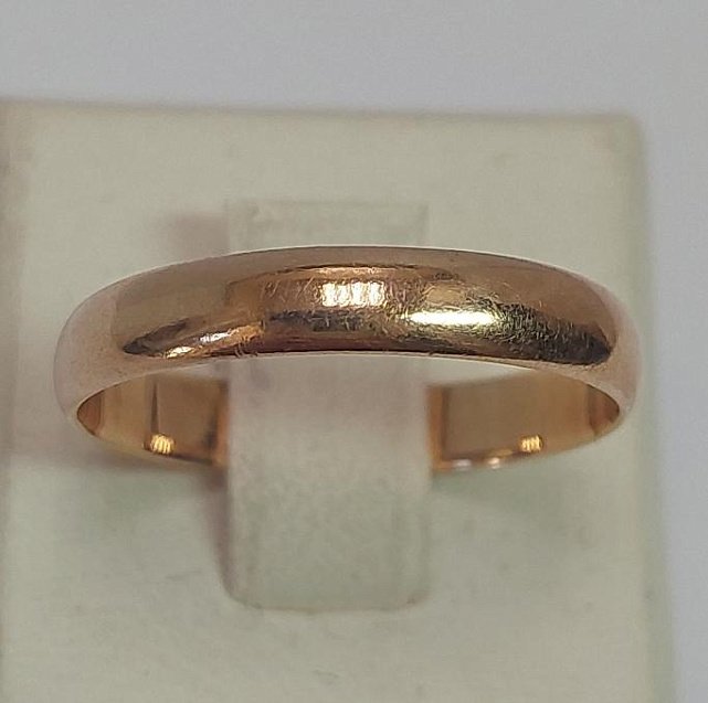 Обручальное кольцо из красного золота (33948255)  0