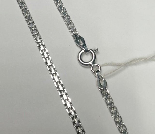 Срібний ланцюг з плетінням Фантазійне (28635303) 0