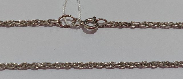 Серебряная цепь с плетением Кордовое (30090141) 0