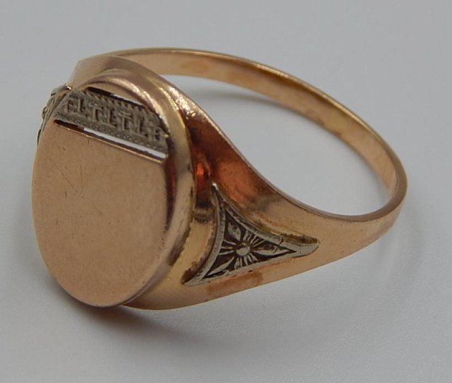 Кольцо из красного и белого золота с цирконием (31195770) 3