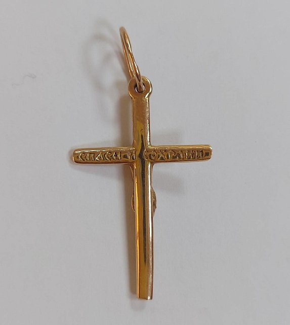 Підвіс-хрест з червоного золота (33682970) 1