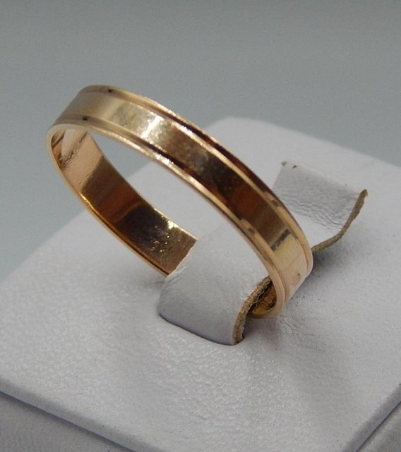 Обручальное кольцо из красного золота (32295034) 2
