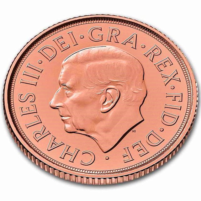 Золота монета Соверен Карла III «Меморіал» 2022 Великобританія (31805315) 6