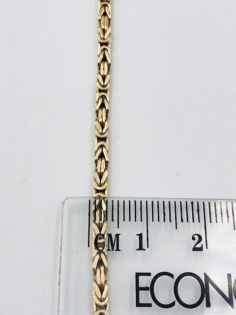 Ланцюжок з жовтого золота з плетінням лисячий хвіст (33379087) 2