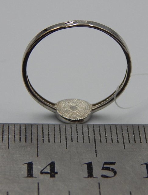 Серебряное кольцо с эмалью (32506222) 3