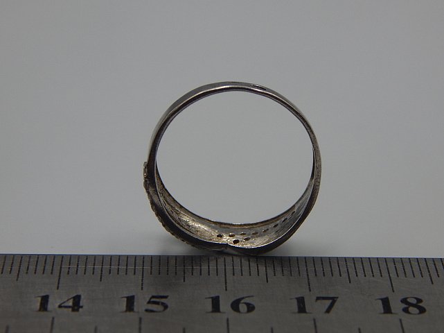 Серебряное кольцо с цирконием (33294925) 4