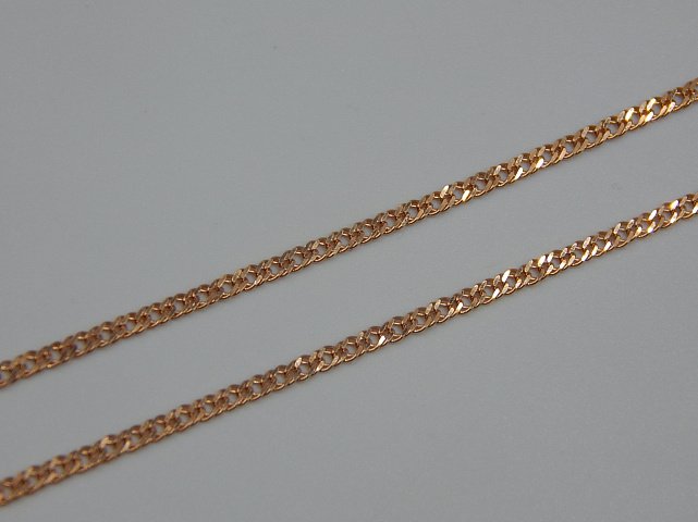 Ланцюжок з червоного золота з плетінням подвійний Ромб (33478802) 1