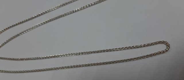 Серебряная цепь с плетением Колосок (30520524) 2