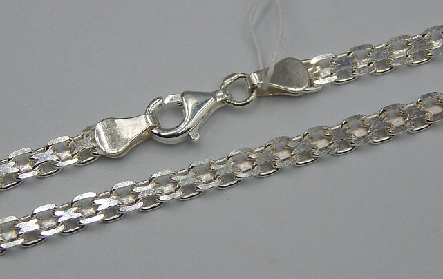 Срібний ланцюг з плетінням Фантазійне (31899051) 0