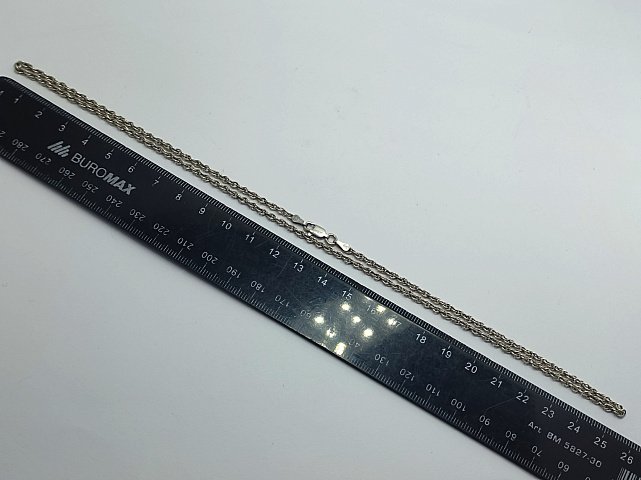 Серебряная цепь с плетением Кордовое (33505823) 3