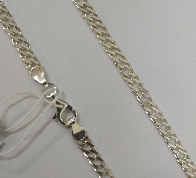 Серебряная цепь с плетением Двойной ромб (29231040) 0