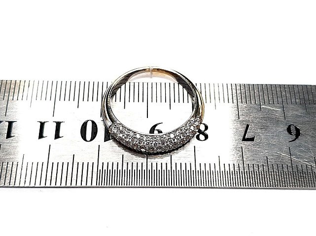 Кольцо из белого золота с бриллиантом (-ми) (31201888) 1