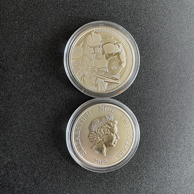 Серебряная монета 1oz Солдат Клон Звездные Войны  2 доллара 2019 Ниуэ (29127399) 2