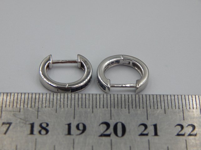 Серебряные серьги с цирконием (31435508) 4