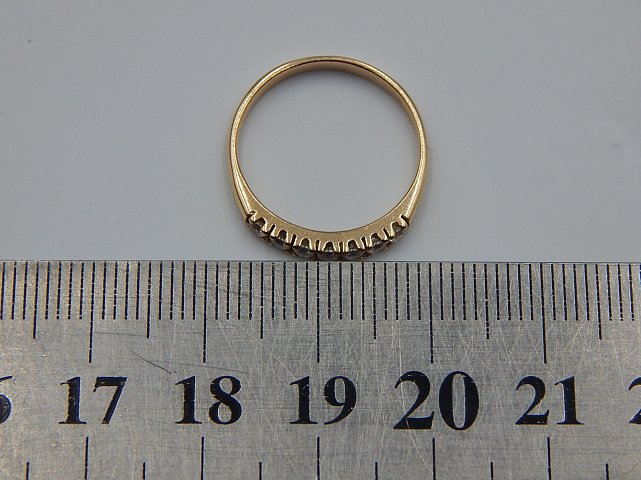 Кольцо из красного золота с цирконием (33722167) 3