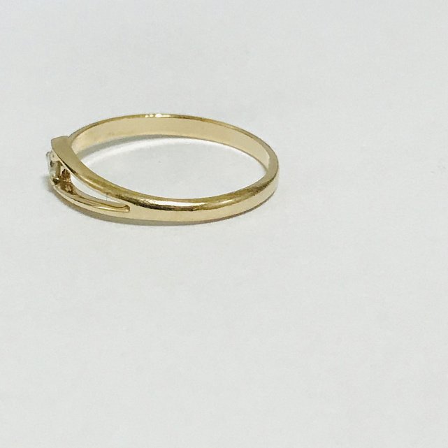 Кольцо из красного золота с цирконием (31379928) 7