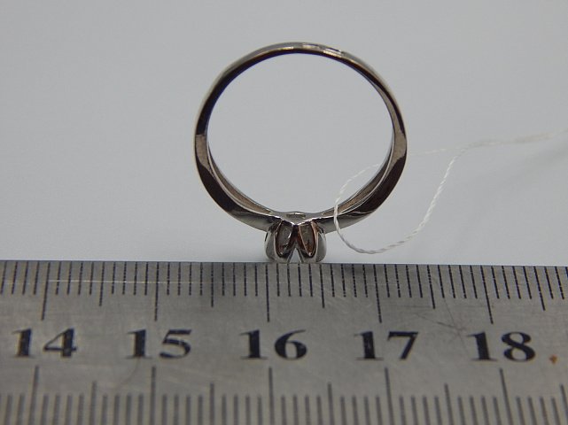 Серебряное кольцо с цирконием (33751181) 3