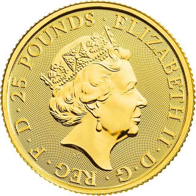Золотая монета 1/4oz Йельский Бофорт 25 фунтов стерлингов 2019 Великобритания (33193215) 3