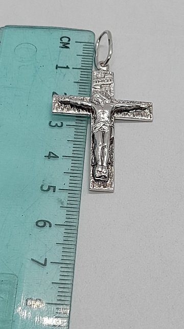 Срібний підвіс-хрест (31804436) 3