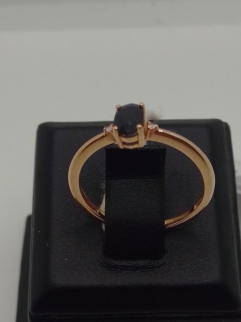 Кольцо из красного золота с цирконием (33065745) 2