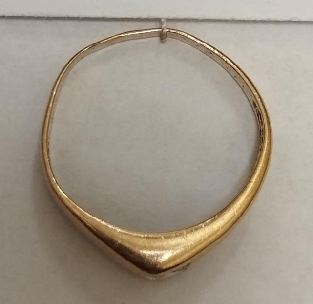 Кольцо из красного золота с цирконием (33753486)  2