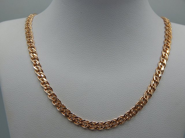 Ланцюжок з червоного золота з плетінням Нонна (33232308) 4