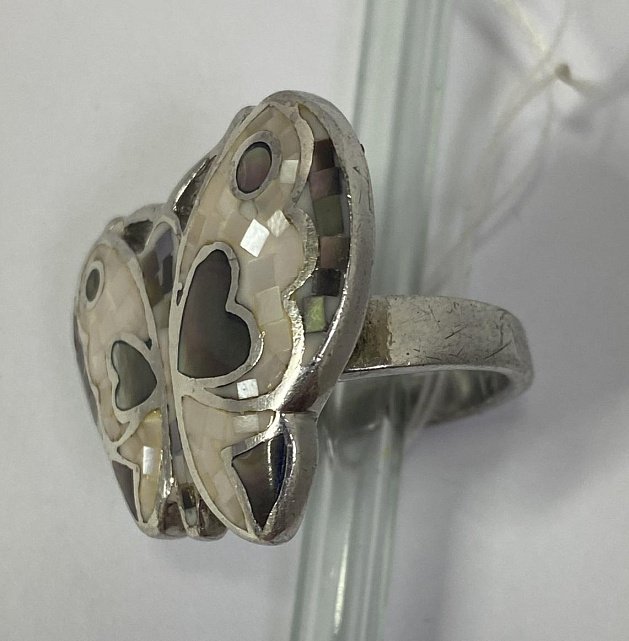 Серебряное кольцо с эмалью (33602527) 2
