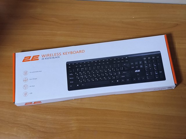 Клавіатура бездротова 2E KS210 Slim (2E-KS210WB) 1