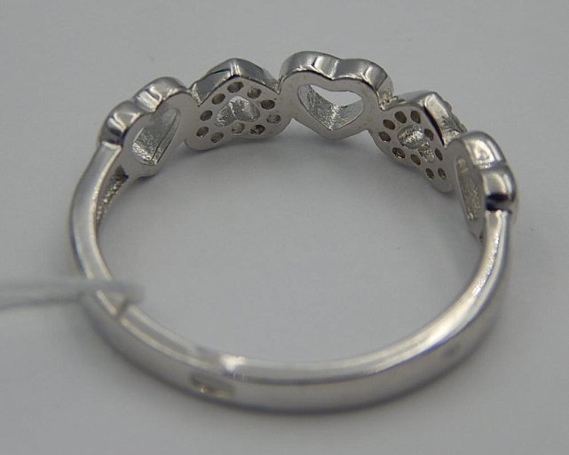 Серебряное кольцо с цирконием (32479181) 1
