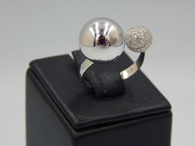 Серебряное кольцо с цирконием (33056018) 2