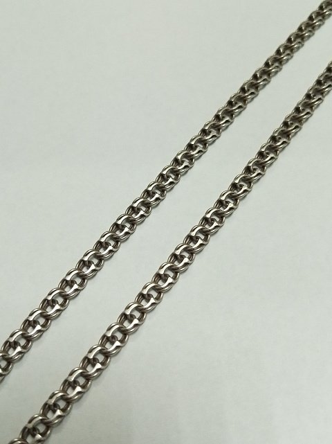 Срібний ланцюг із плетінням Бісмарк (33455669) 1