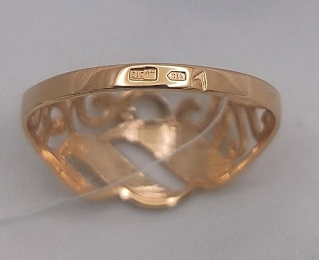 Кольцо из красного золота (32608634) 2