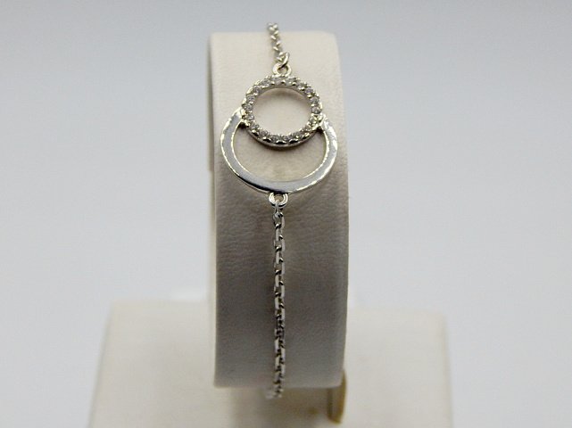 Срібний браслет із цирконієм (31851443) 0