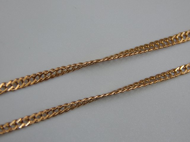 Ланцюжок з червоного золота з плетінням Фантазійне (33212895) 3