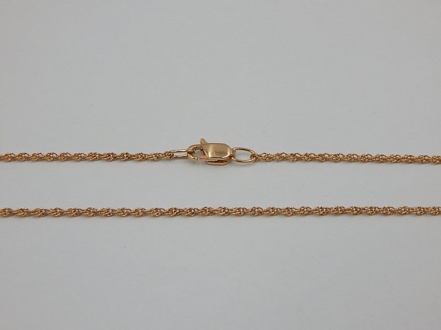Цепь из красного золота с плетением Кордовое (32376547) 1